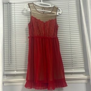 Vintage inspired lace tulle dress